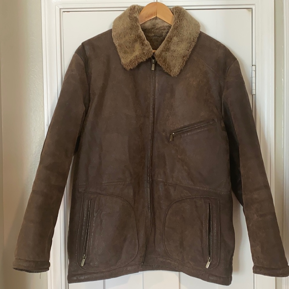 Robert Comstock Expedition Leather Jacket
